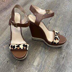Jessica Simpson Brown Wedge Shoes